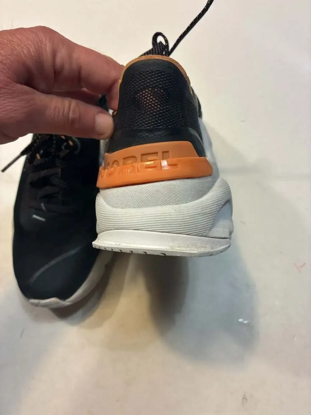 Sorel Kinetic RNEGD Float Black Orange Sneakers
